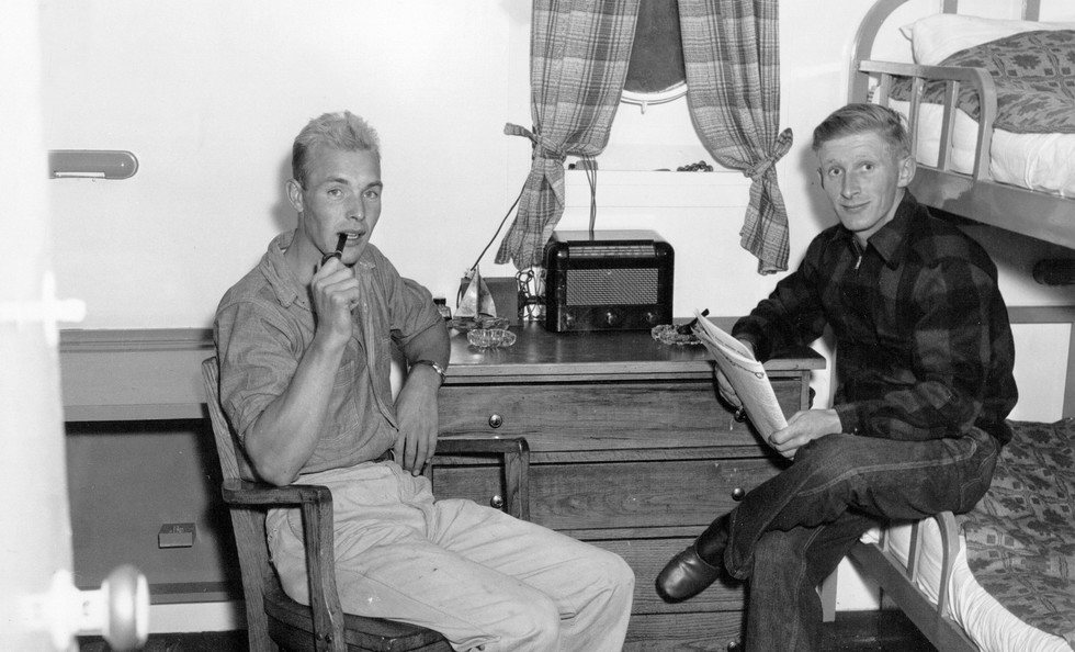 Norwegian shipping history: Two-man cabin onboard an Odfjell ship in the 1950s