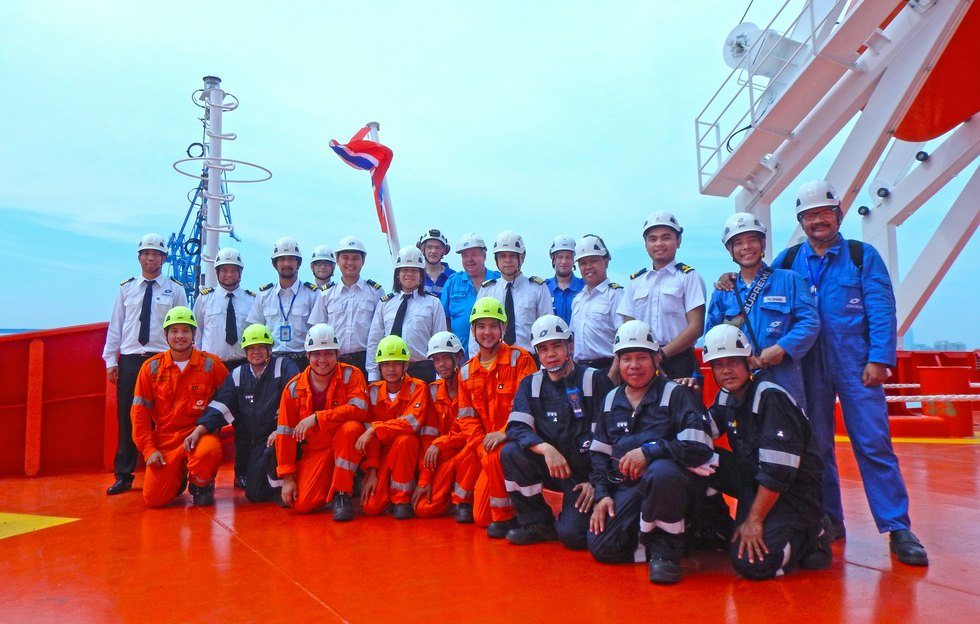 The seafarers on board Odfjell's chemical tanker Bow Orion