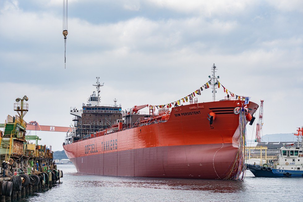 The chemical tanker Bow Persistent enters Odfjell's fleet in June 2020. 