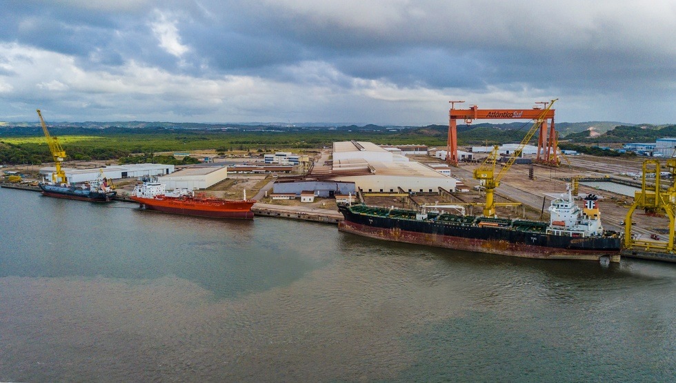 Odfjell's chemical tankers Bow Atlantic and Flumar Brasil at the EAS shipyard in Brasil