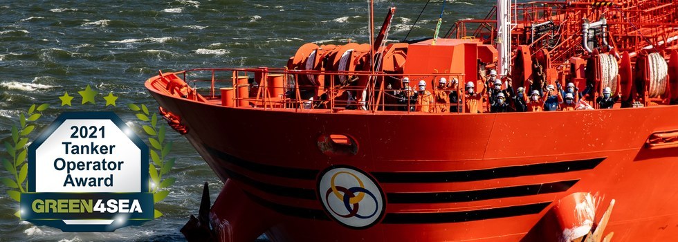 Crew on board Odfjell's chemical tanker Bow Prosper. Photo by Jonathan Atkin