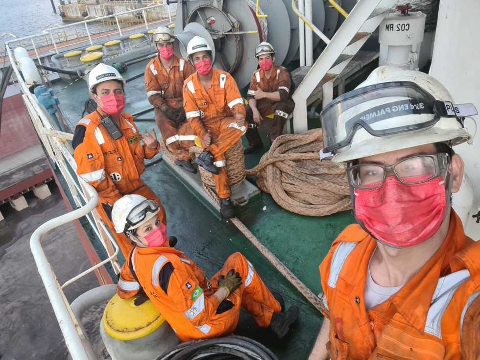 Young Flumar officer on the ship's deck | Odfjell