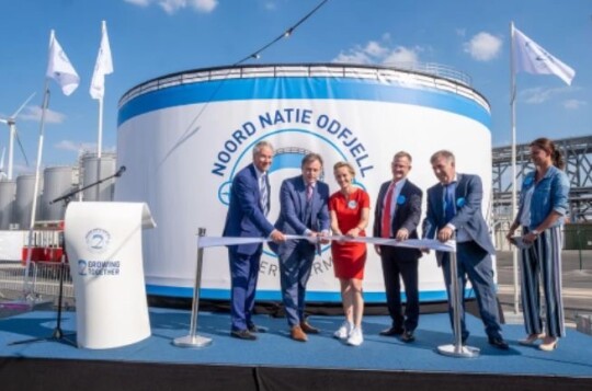 Official opening of tank pit T at Noord Natie Odfjell Antwerp Terminals, June 2, 2022. 