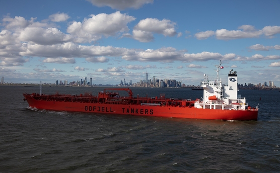 Odfjell&#039;s chemical tanker Bow Prosper arrives New York. Photo: Jonathan Atkin, Shipshooter | Odfjell